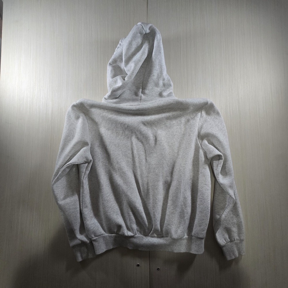 Disney Divided Mickey Mouse Hoodie Womens Medium Gray‎ Kangaroo Pockets Pullover - Picture 4 of 4